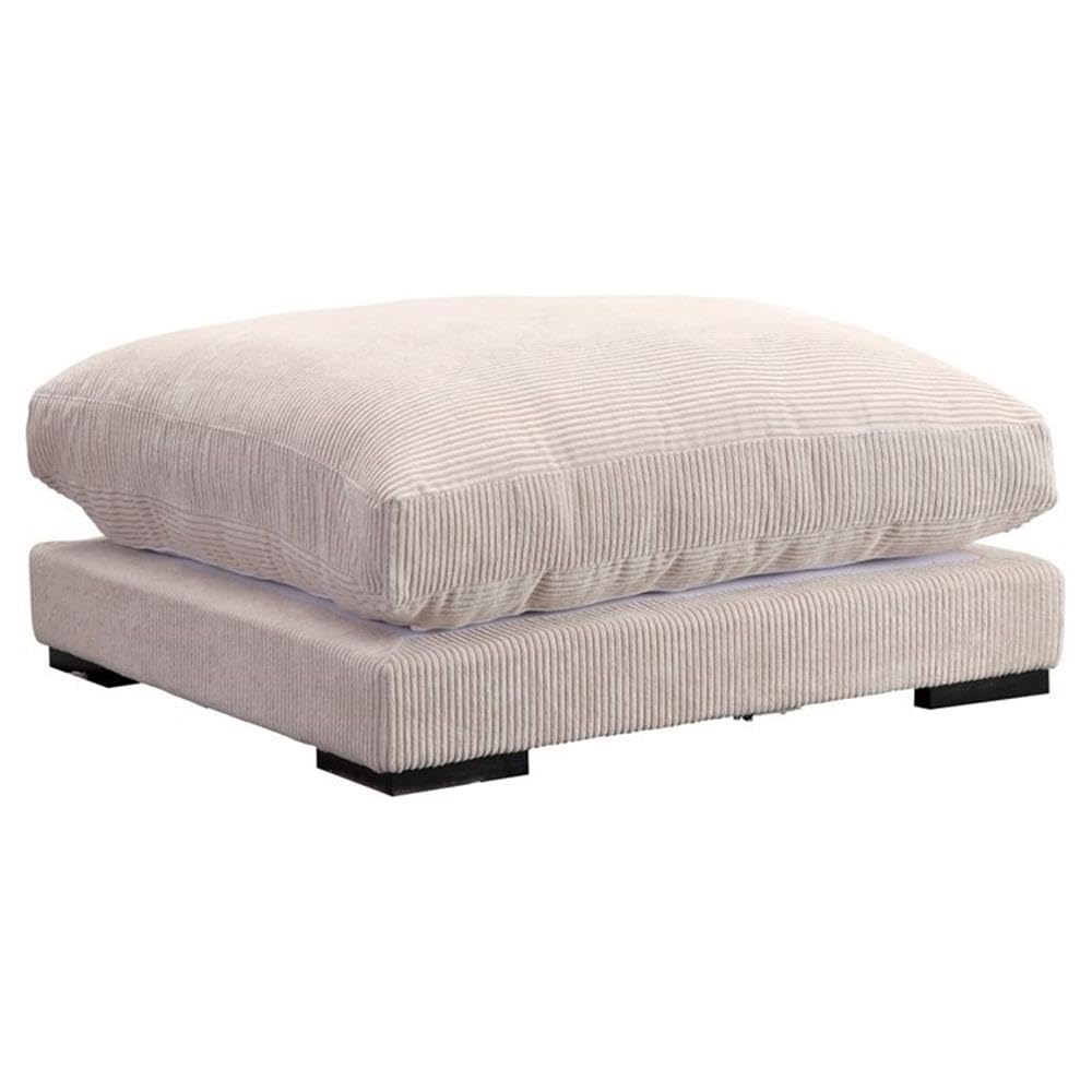Stylish Moe's Home Collection Tumble Ottoman - Versatile Footrest, Storage Pouf & Extra Seating for Living Room, Bedroom or Nursery