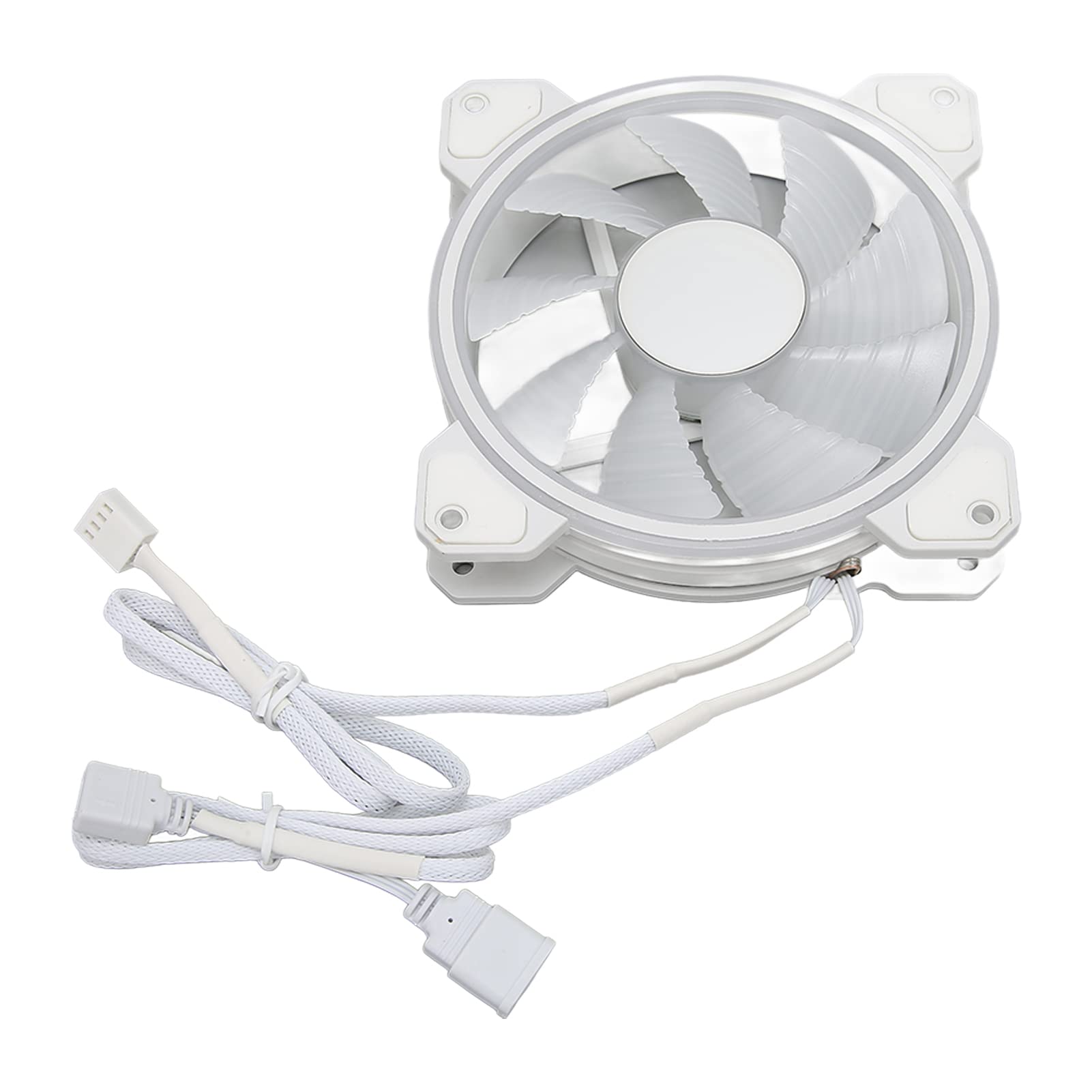 ASixxSix 120mm RGB PC Case Fan - 4Pin PWM & 3Pin ARGB, High Airflow Ultra Quiet Cooling Fan with 9 Blades (60,000 Hours Lifespan) for Gaming PC, Desktop Computer, and Workstation Cooling Solutions