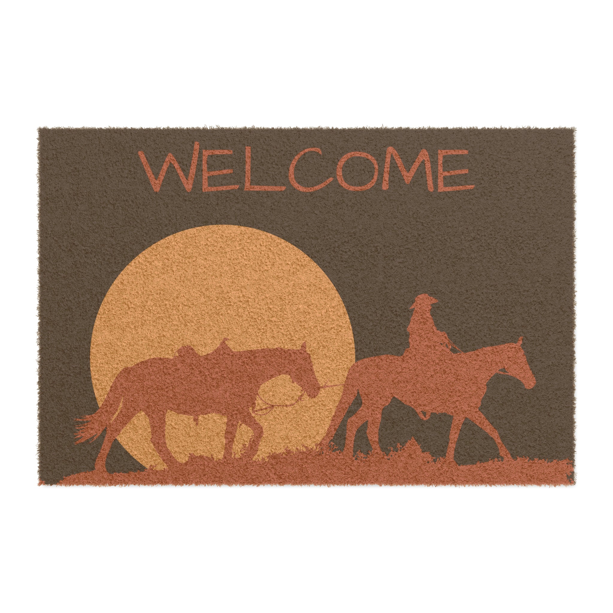 Western Trails Heavy Duty Coir Doormat - Durable Welcome Mat for Outdoor & Indoor Use - Perfect for Entryway, Porch, and Patio