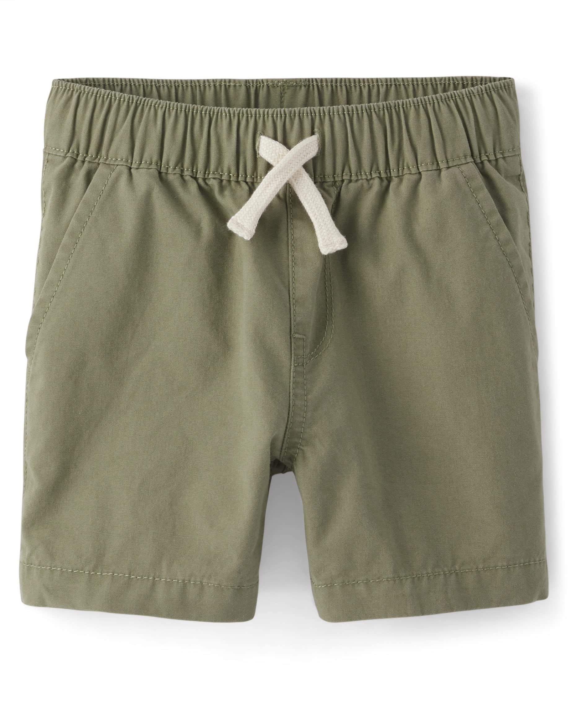 The Children's Place Toddler Boys' Pull-On Cargo Shorts - Comfortable Cotton Play Shorts for Active Toddlers | Perfect for Playtime, Daycare & Summer Adventures