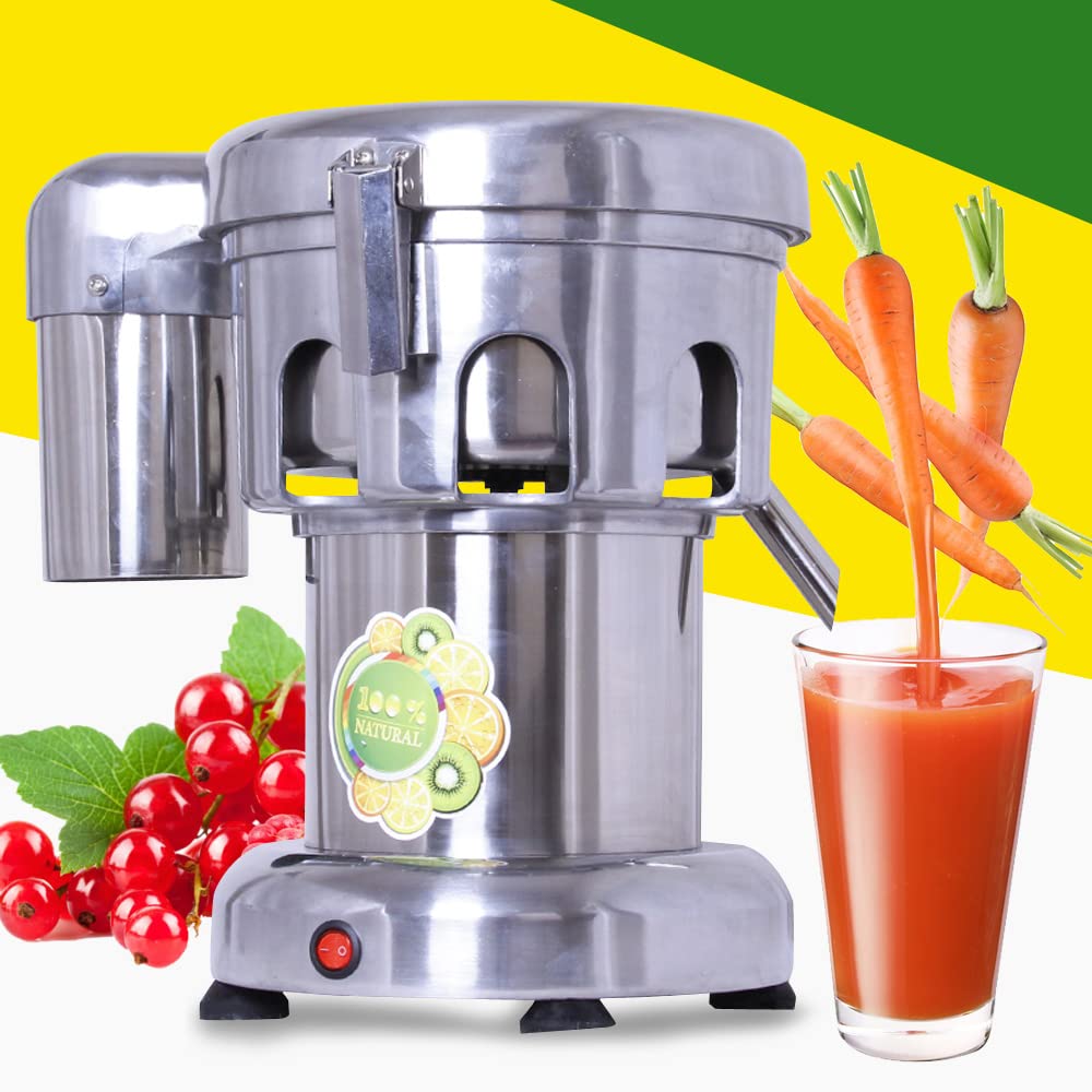 Commercial Heavy Duty Stainless Steel Juice Extractor - Centrifugal Juicer for Fruits & Vegetables - Perfect for Restaurants, Juice Bars & Healthy Home Kitchens