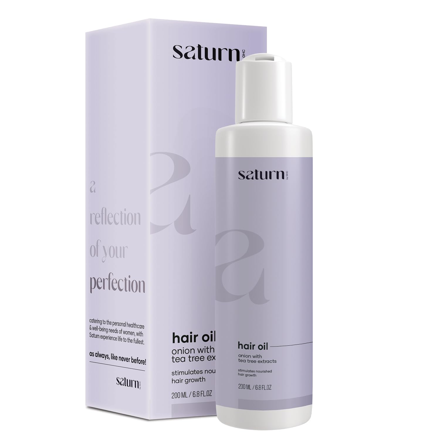 GHC Hair Growth Oil with Onion & Bhringraj - 200ml Paraben & Sulfate Free Treatment for Hair Fall, Stronger & Thicker Hair - Ideal for Daily Scalp Massage & Damaged Hair Repair