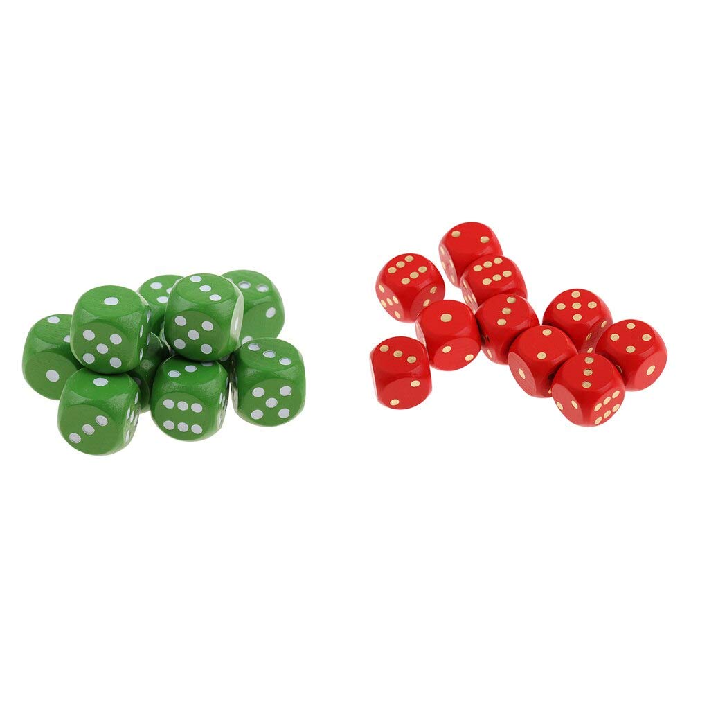 20-Piece D6 Dice Set for Dungeons & Dragons, RPG, MTG, Board Games - Perfect for Tabletop Gaming, Parties, and Pub Fun