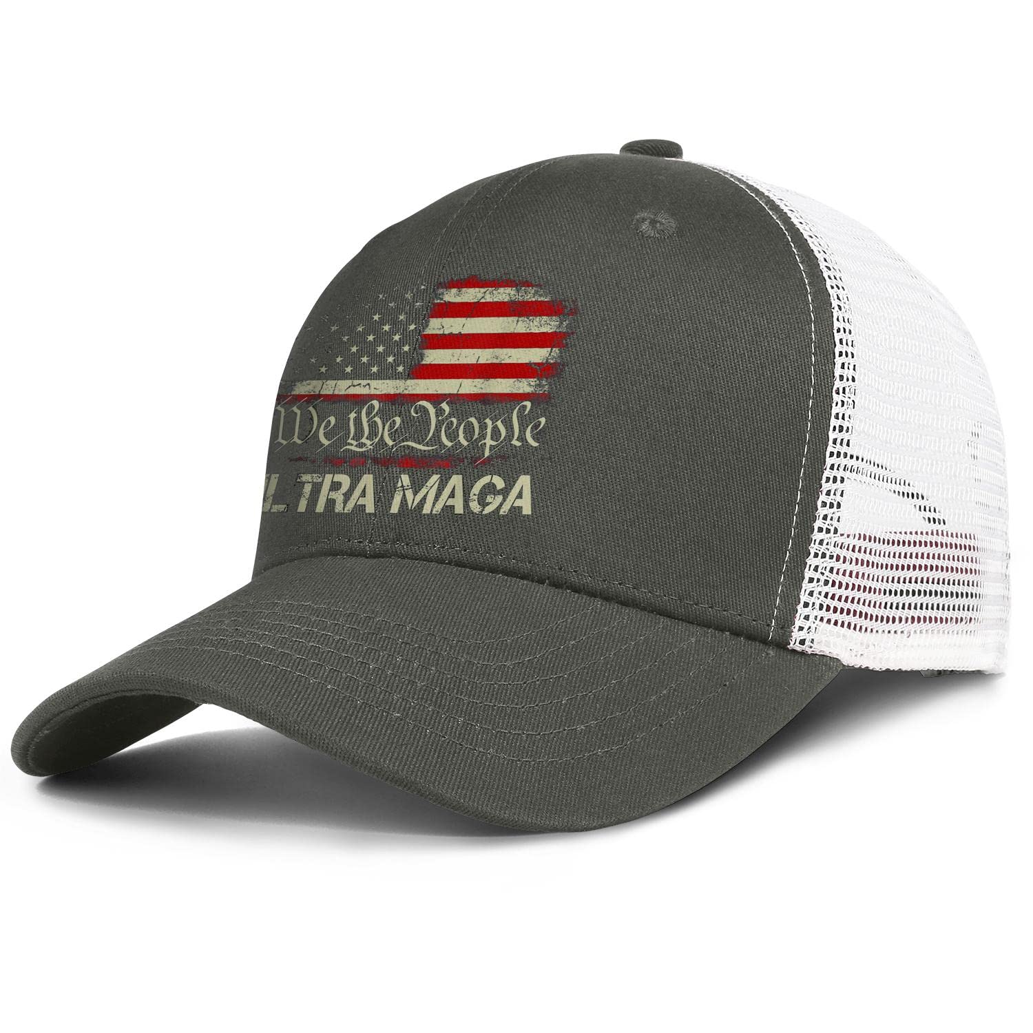 HYMANWASQHFT Ultra MAGA Hats - Adjustable Retro MAGA Trucker Cap Baseball Hat for Men & Women | Patriotic Political Rally Accessory for Trump Supporters, Campaign Events & Conservative Gatherings