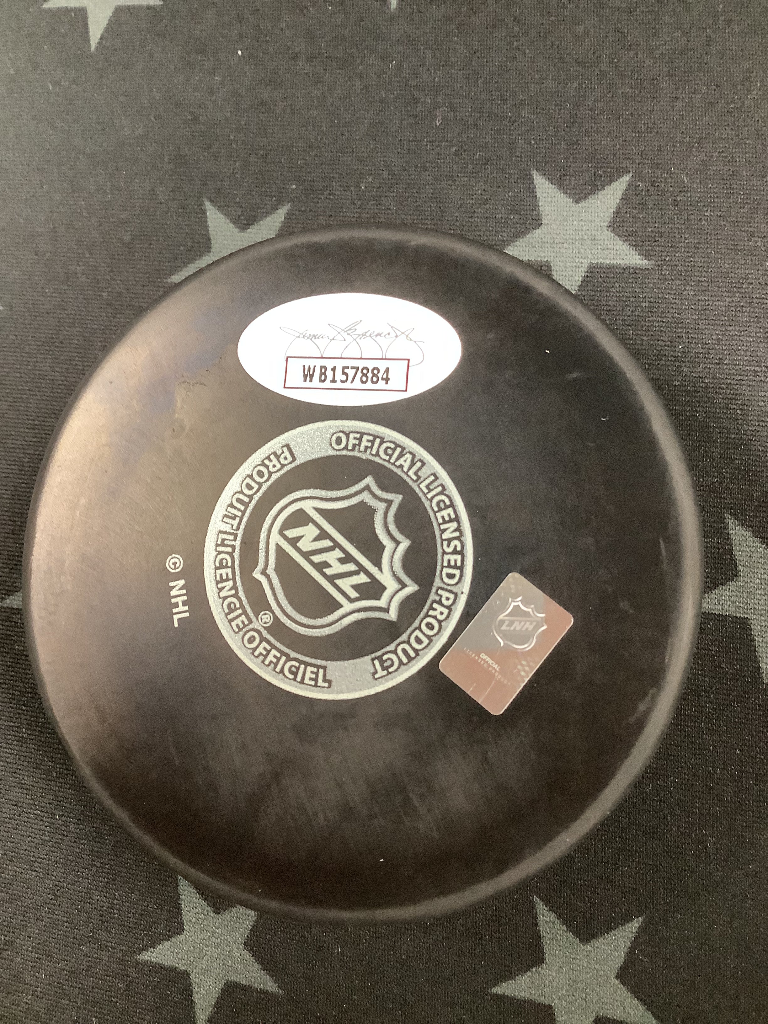 Viktor Stalberg Autographed Hockey Puck with Inscription - JSA Certified - Collectible NHL Memorabilia - Perfect for Hockey Fans, Sports Collectors, and Gift Giving