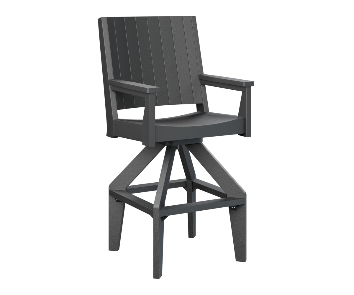 Berlin Gardens Mayhew Chat Swivel XT Chair - Outdoor Patio Conversation Chair with 360° Swivel Base, Weather-Resistant for Deck, Garden & Poolside Relaxation