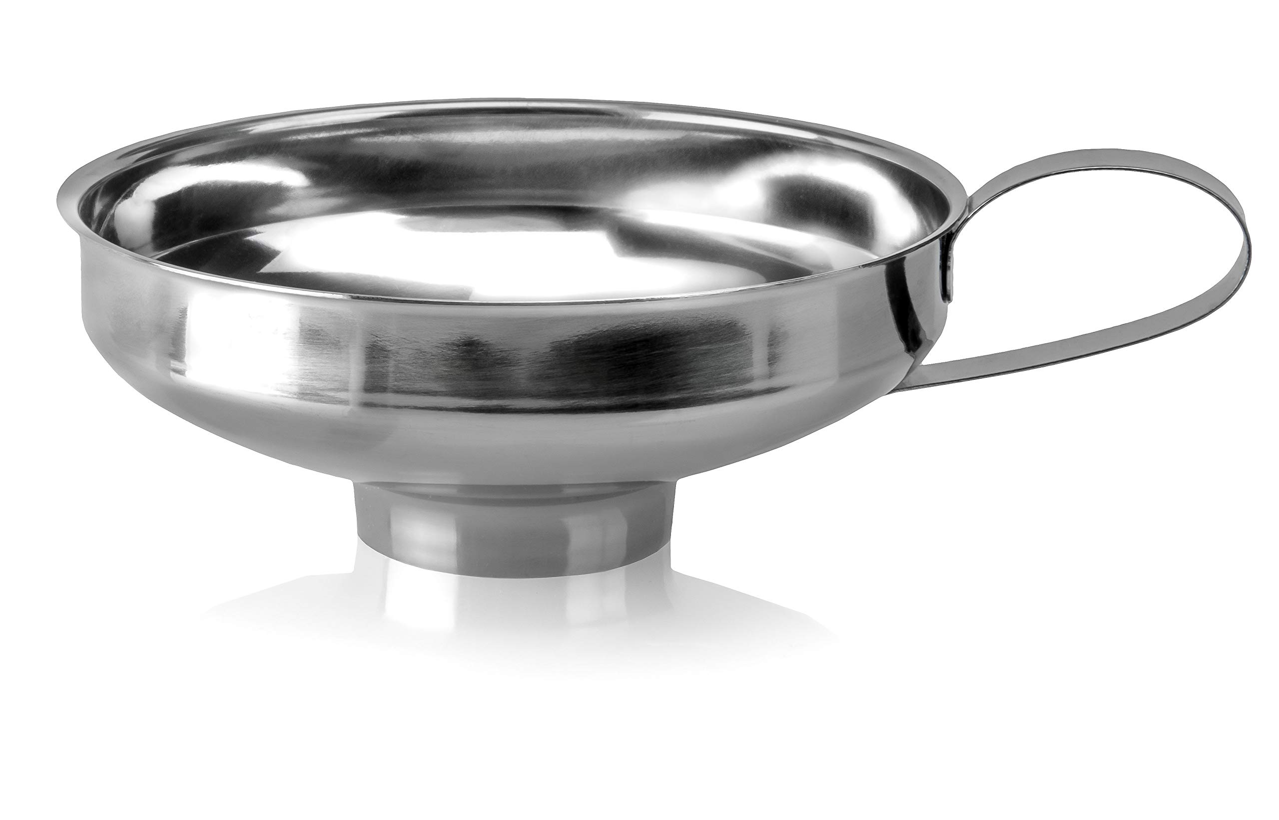 Bellemain 4-Inch Mason Jar Funnel - Stainless Steel Kitchen Funnel for Canning, Brewing, Pouring Liquids & Transferring Spices - Perfect for Home Brewing, DIY Projects & Food Preservation