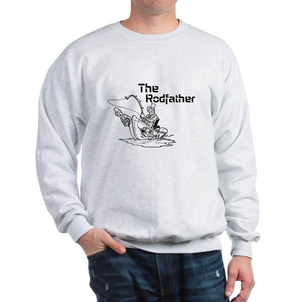 The Rodfather Sweatshirt - Funny Fishing Gift for Men & Women - Comfortable Pullover Hoodie for Outdoor Activities & Casual Wear