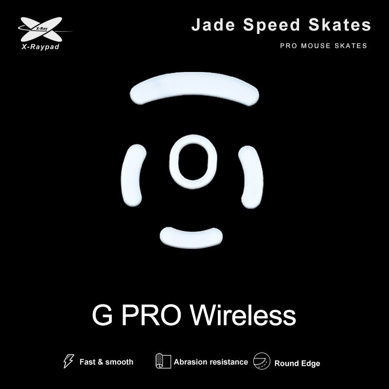 X Raypad Jade Mouse Skates for Logitech G Pro Wireless (GPW) - Ultra Smooth PTFE Glides for Gaming & Esports - Perfect for FPS, MOBA, and Competitive Gaming