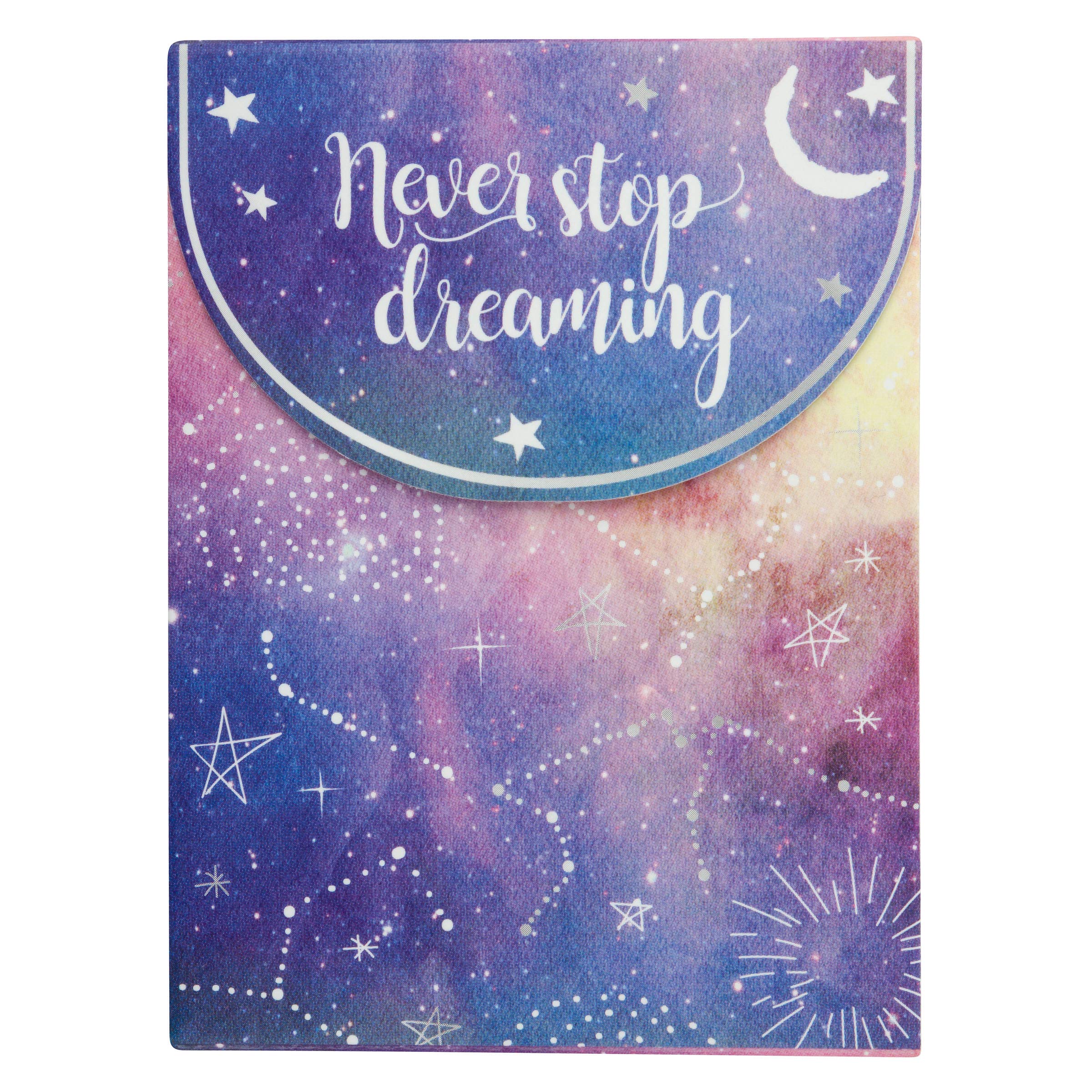 Galaxy Starry Night Notebook - A5 Spiral Bound Journal with Inspirational Quotes, Perfect for Journaling, Note Taking & Gift Giving - Ideal for Students, Writers & Office Use