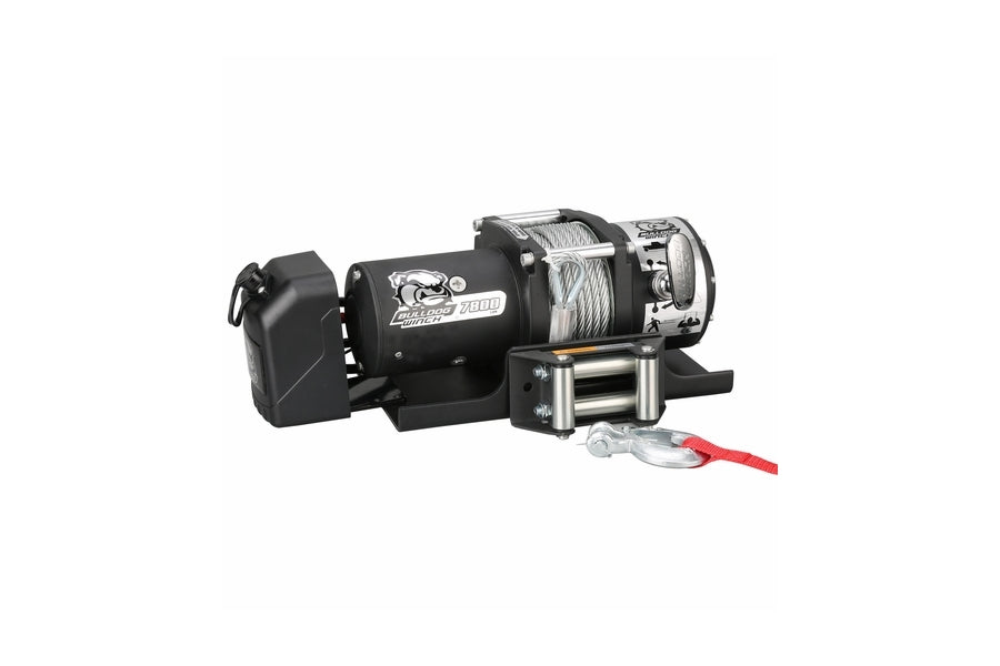 Bulldog Winch 7,800lb Capacity Trailer Winch with 50ft Synthetic Rope - Heavy Duty Towing & Recovery for Boats, ATVs, and Trailers