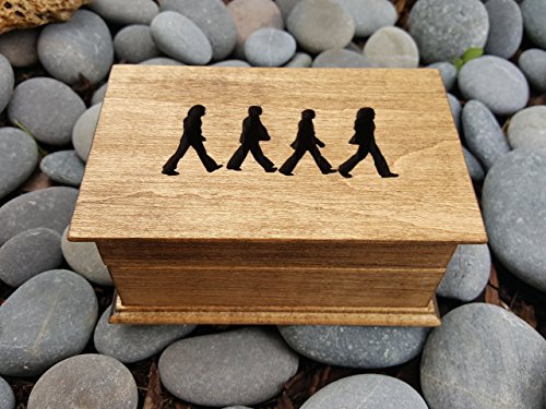 Custom Handmade Beatles Jewelry Box with Music - Personalized Anniversary Gift for Couples - Unique You & Me Keepsake Box for Valentines, Weddings & Special Occasions
