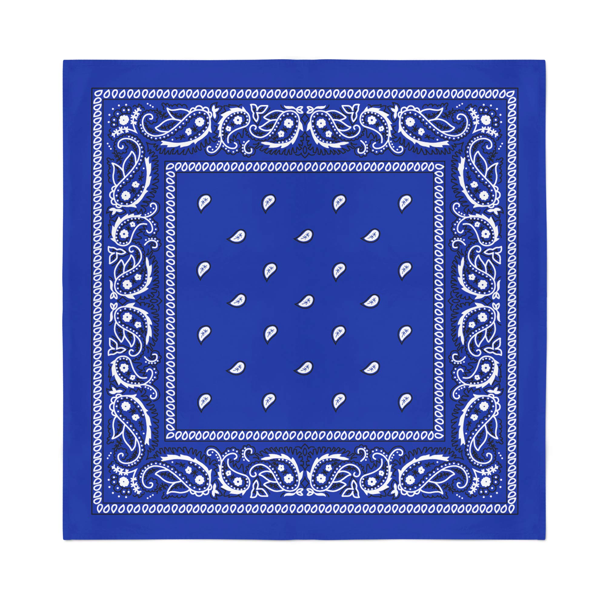 60 Pack Paisley Cotton Bandanas - Bulk Wholesale Bandanas for Men, Women & Kids - Fashion Accessories for Western, Cowboy, Biker, Sports & Outdoor Activities