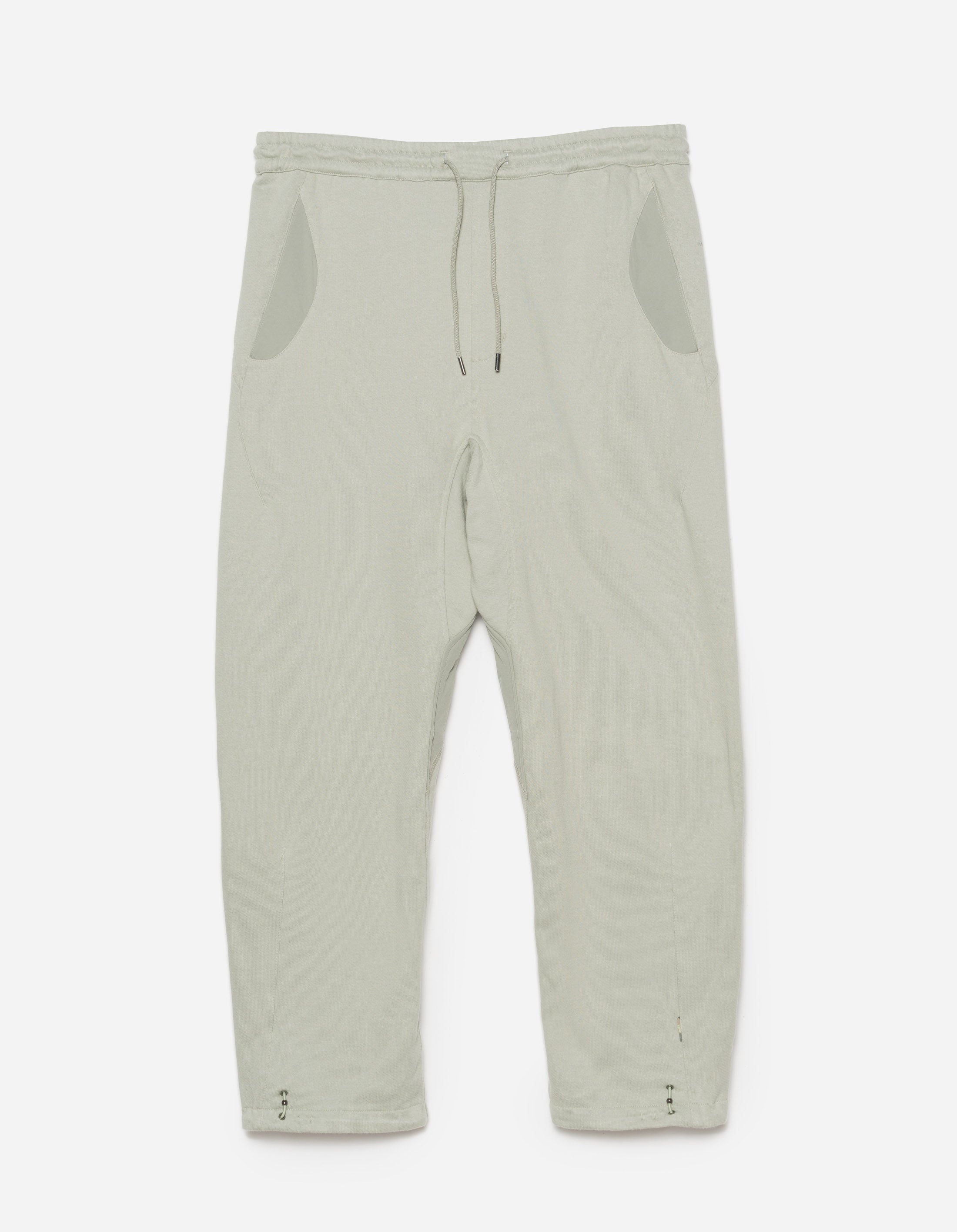 6046 Organic Cotton Articulated Sweatpants for Men - Sage Green Comfortable Joggers for Yoga, Gym & Lounge Wear