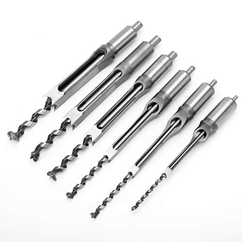 Mortise Chisel Drill Bit Set - Professional Woodworking Auger Drill Bits for Construction & Installation - Perfect for Cabinetry, Furniture Making & DIY Wood Projects