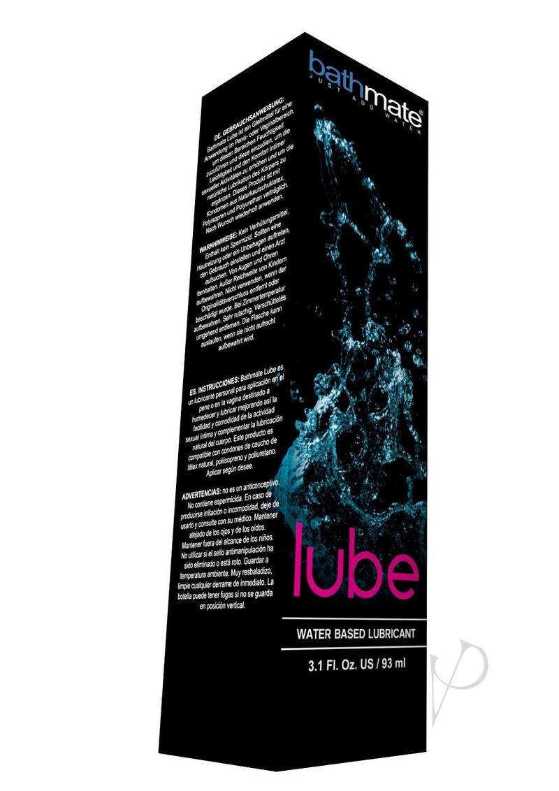 Bathmate Pleasure Water Based Lubricant 3.1oz/93ml - Premium Personal Lubricant for Couples & Solo Play - Enhance Intimacy in Bath, Shower & Spa