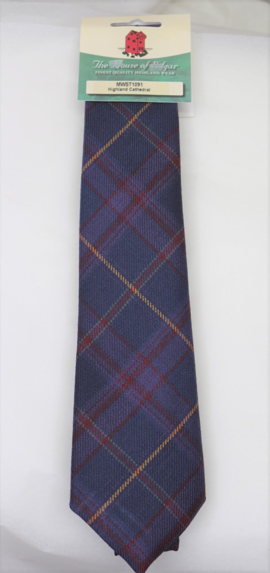 Highland Cathedral Tartan Tie for Men - Classic Scottish Plaid Necktie for Formal Wear, Weddings & Office Attire | Premium Wool Blend Fabric, Traditional Celtic Design