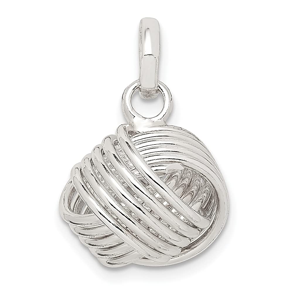 925 Sterling Silver Love Knot Pendant Necklace for Women - Elegant Fine Jewelry Gift for Her - Perfect for Anniversaries, Valentine's Day & Special Occasions