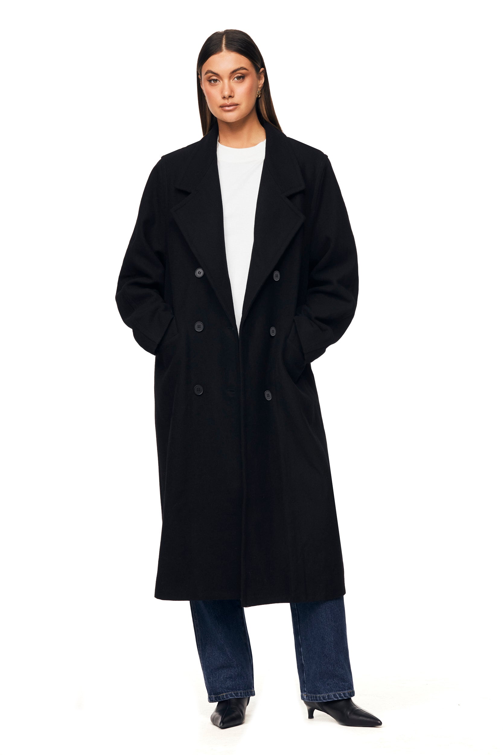 Premium Black Coat for Men - THE LEON Stylish Winter Jacket for Outdoor Activities & Formal Occasions