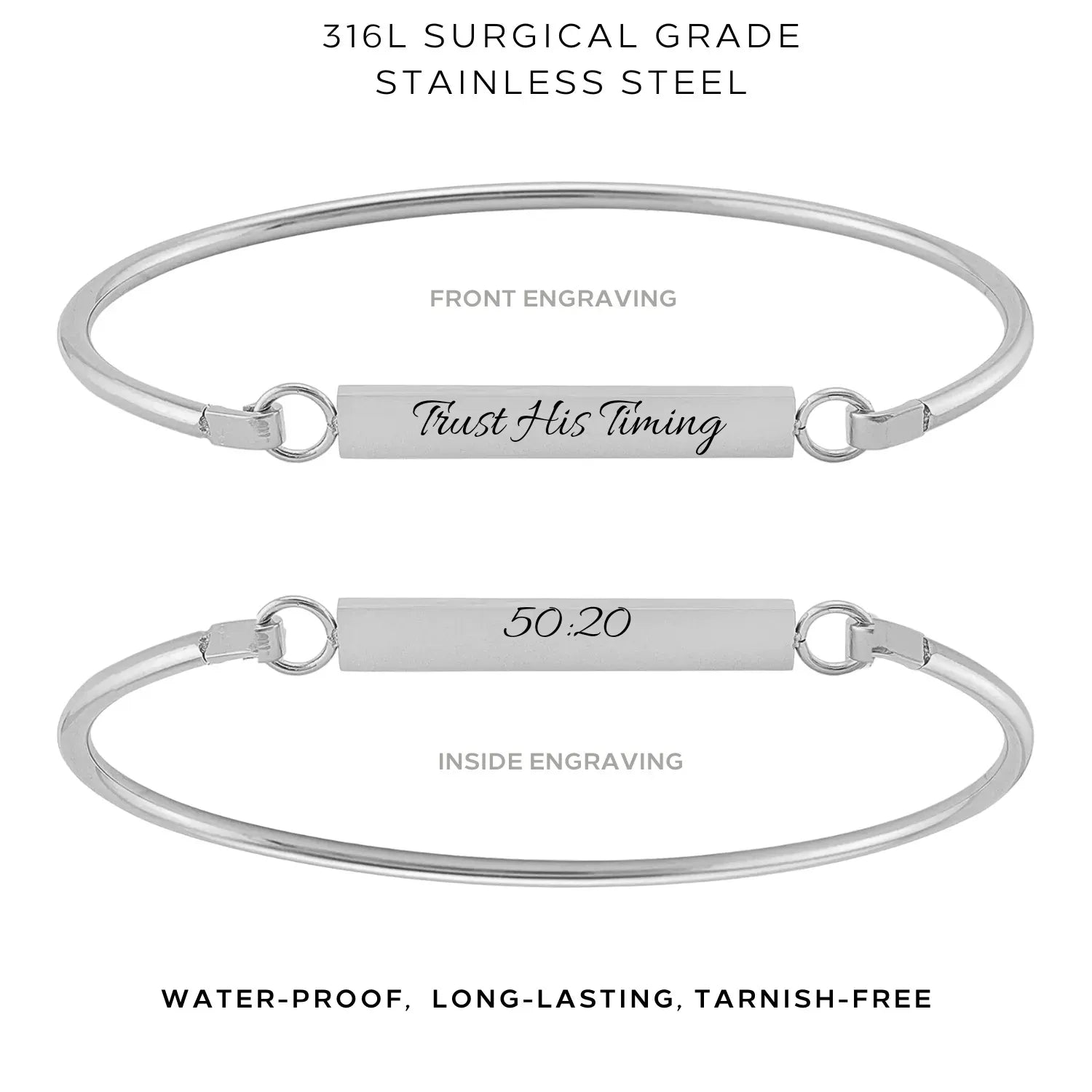 Elegant 'My Story' Bangle Bracelet – Personalized Jewelry Gift for Women – $38.00 – Perfect for Anniversaries, Birthdays & Special Occasions