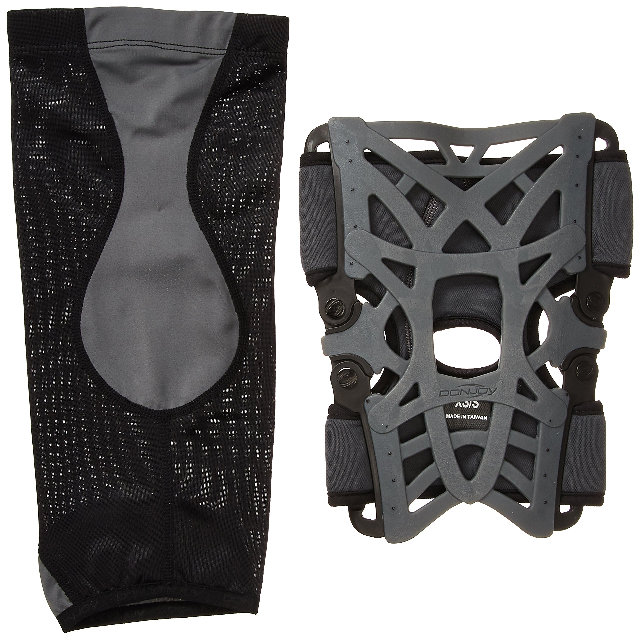 Donjoy 11-0215-2 Reaction Knee Brace for Men & Women - X-Small/Small Size - Support for ACL, MCL, LCL Injuries - Ideal for Running, Basketball, Hiking & Sports Recovery