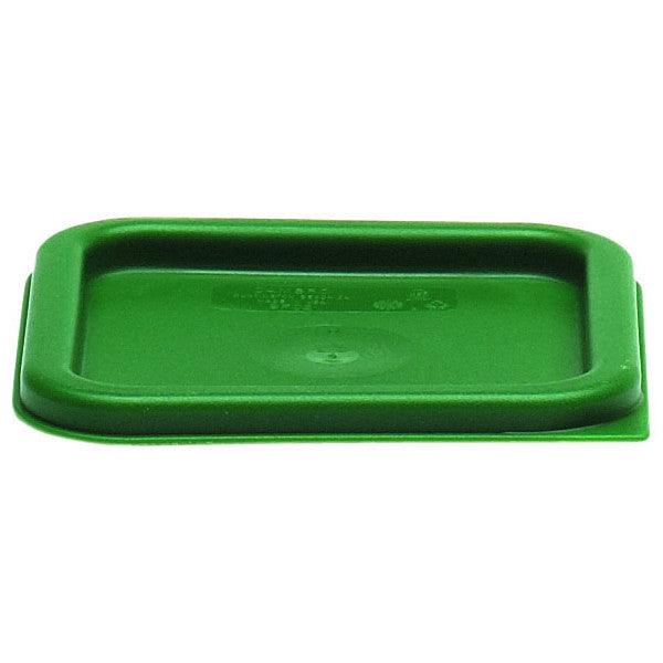 Cambro SFC2452 Green Square Lid - Fits 2 Quart & 4 Quart Food Storage Containers | Durable Kitchen & Restaurant Supply for Food Prep & Storage
