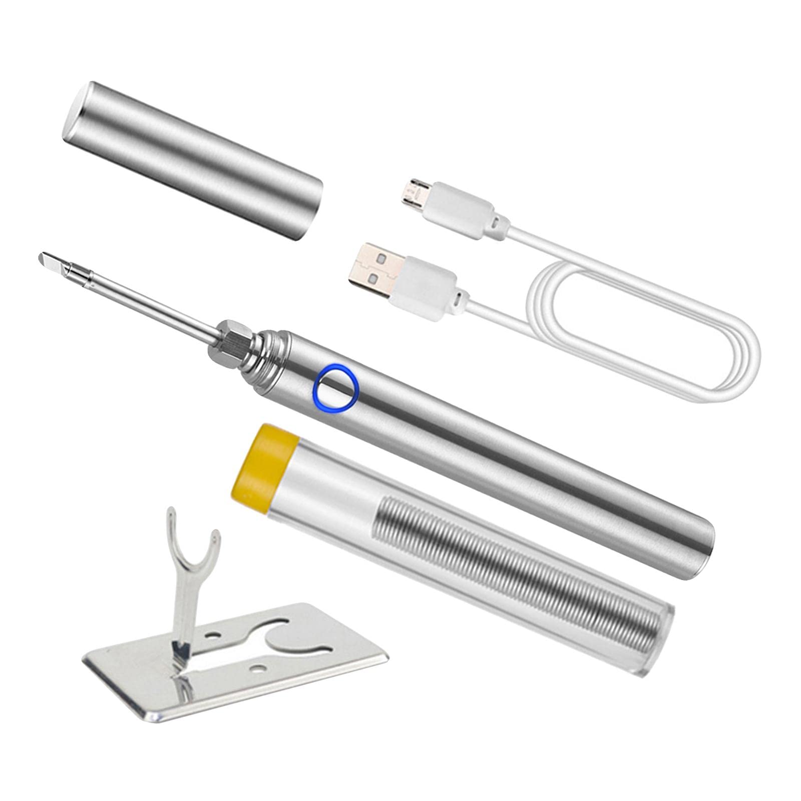 5V 8W Electric Soldering Iron Kit with LED Indicator - Microelectronic Repair Tool for Circuit Board, DIY Projects & Home Electronics Maintenance