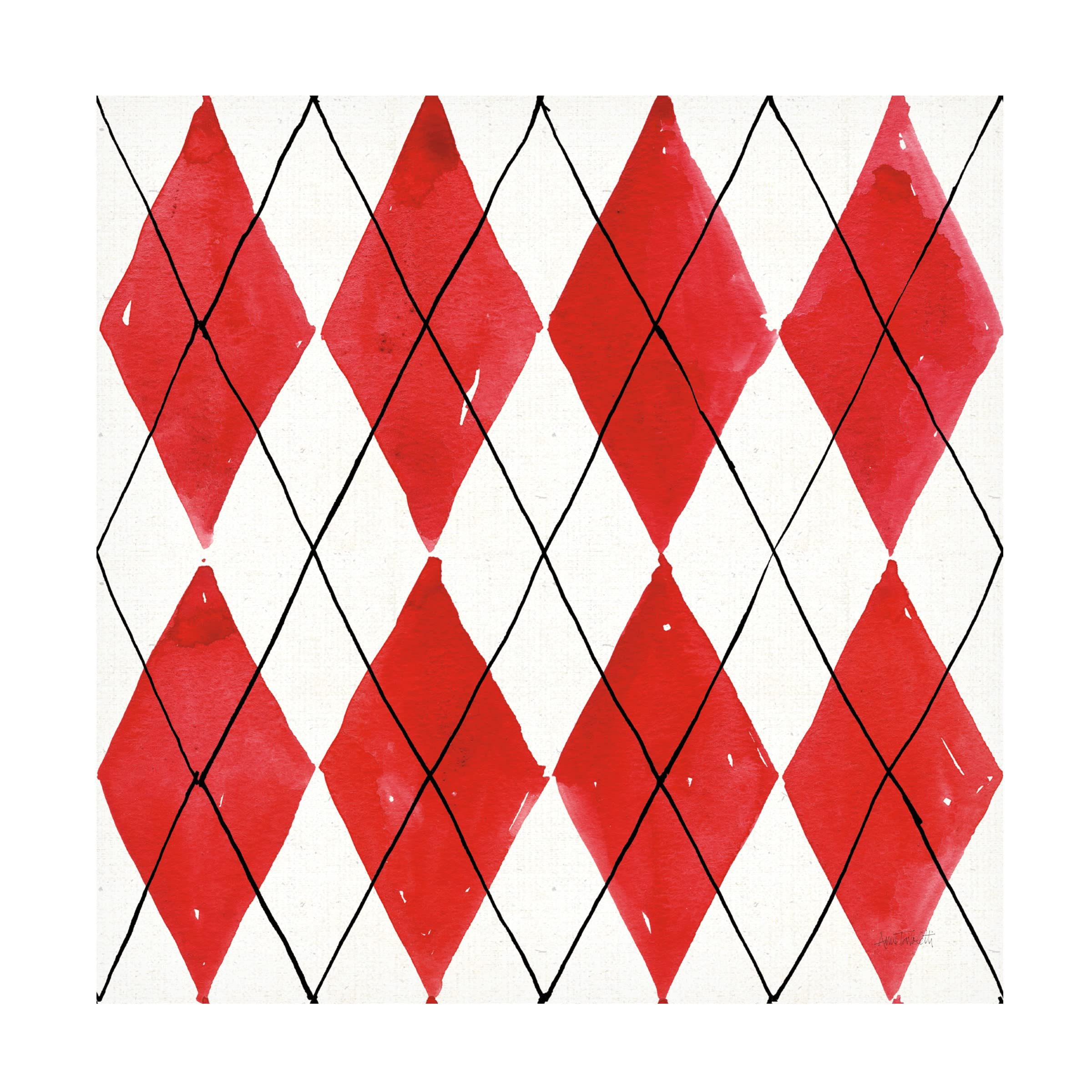 Anne Tavoletti 'Fruit Stand Pattern VA' Canvas Art Print - Modern Kitchen Wall Decor for Dining Room & Farmhouse Style Home