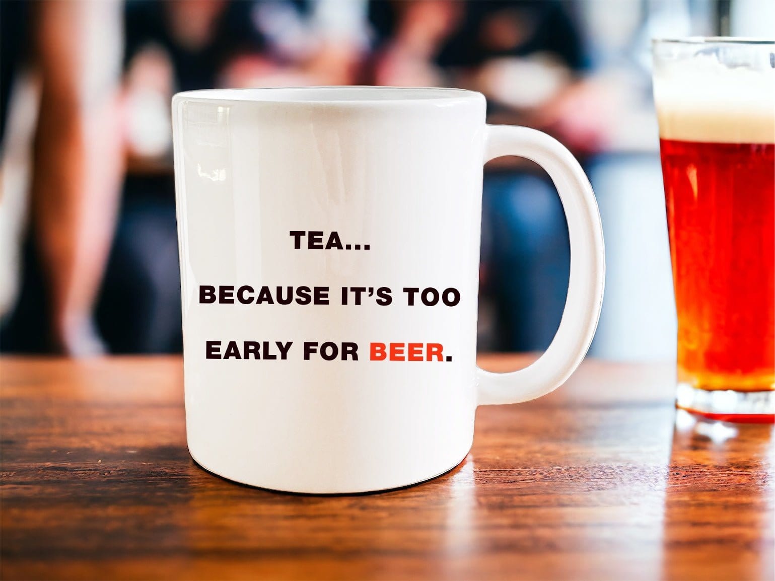 Funny Tea Mug - Perfect for Morning Coffee or Tea - Great Gift for Tea Lovers & Office Use