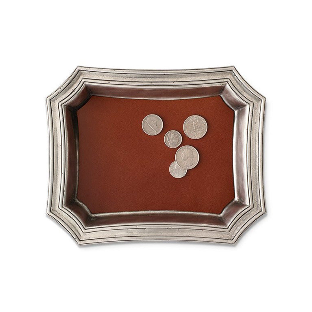 Premium Leather Change Tray - Stylish Coin Holder for Keys, Jewelry & Pocket Essentials - Perfect for Home, Office & Travel Organization
