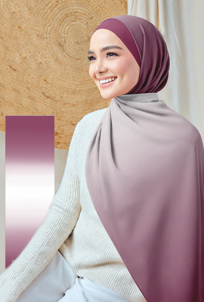 Krasota Printed Chiffon Hijab Scarf - Lightweight Muslim Headscarf for Women - Perfect for Prayer, Daily Wear & Special Occasions