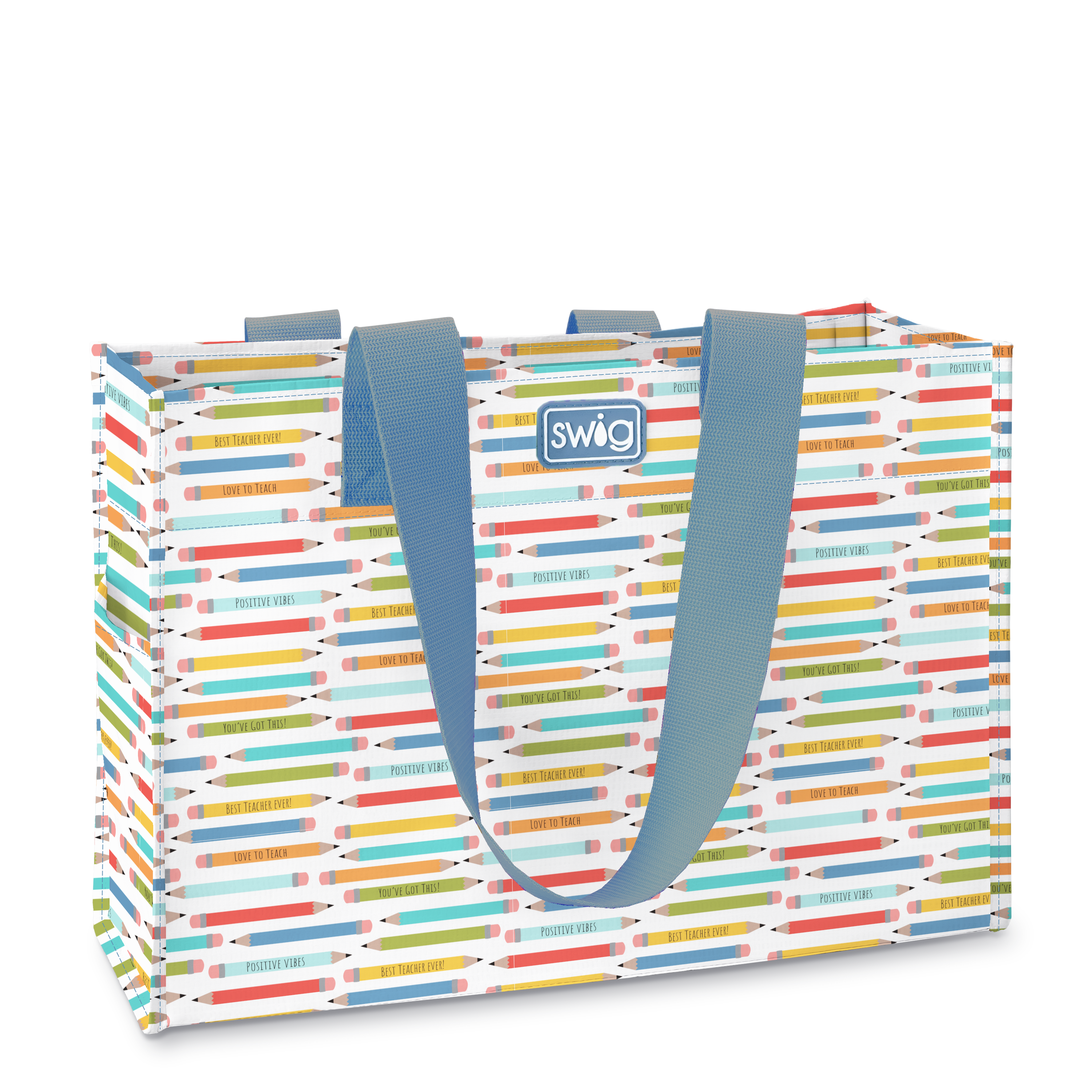Teacher Life Reusable Gift Bag Large - Eco-Friendly Tote for Teacher Appreciation, School Events & Everyday Use