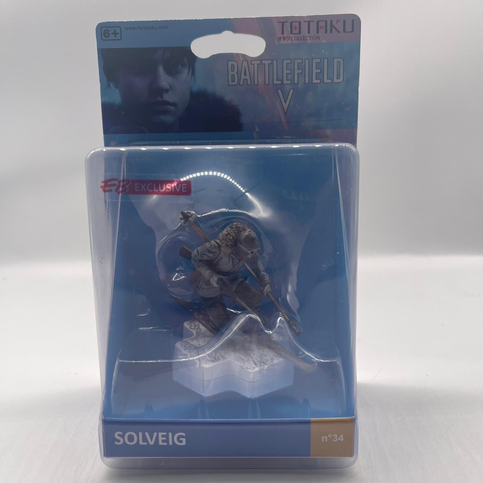Battlefield 5 V Solveig No. 34 Totaku Action Figure - Collectible Gaming Memorabilia for Display & Gaming Enthusiasts