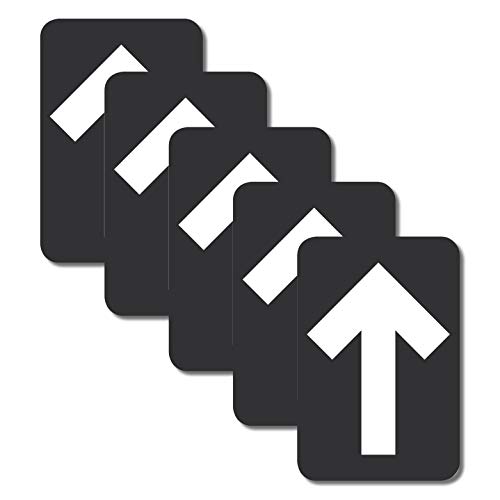 NMC WFS85ABK Directional Arrow Floor Sign - 6