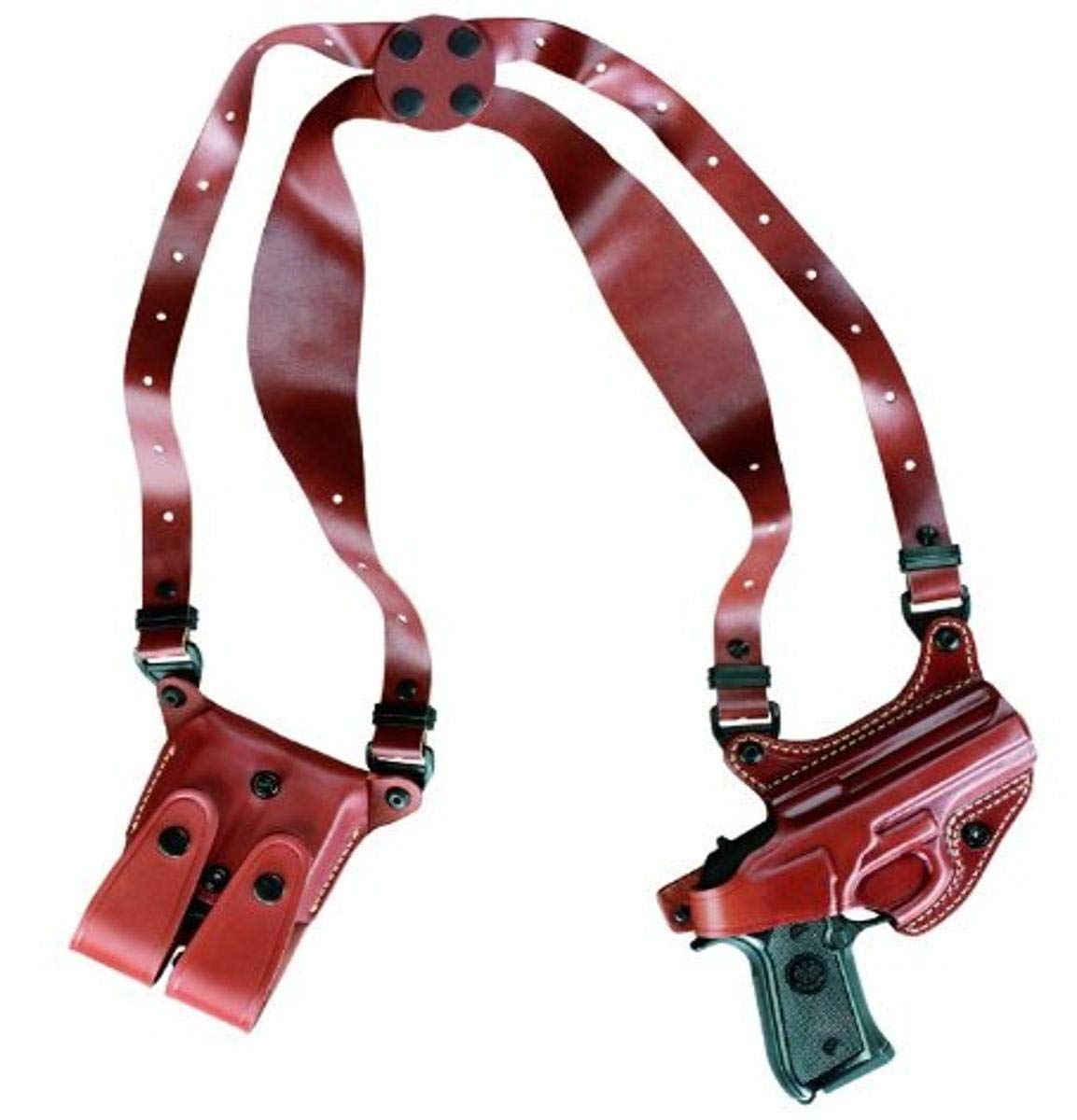 Gould&Goodrich 804-92F Gold Line Shoulder Holster for Pistols - Chestnut Brown Leather Concealed Carry Harness - Perfect for Law Enforcement, Security & Outdoor Activities