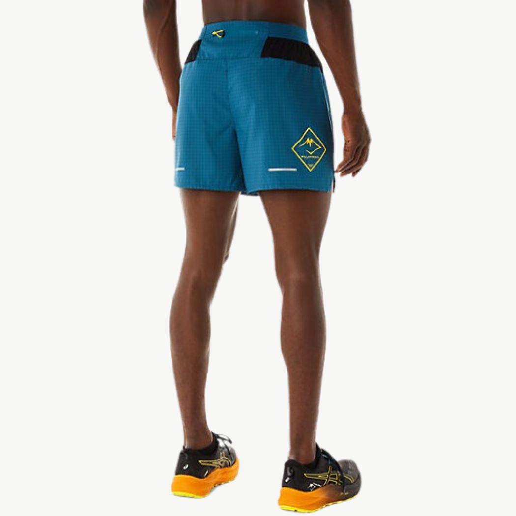ASICS FujiTrek Logo Men's Running Shorts - Lightweight Quick-Dry Athletic Shorts for Trail Running, Hiking & Outdoor Workouts