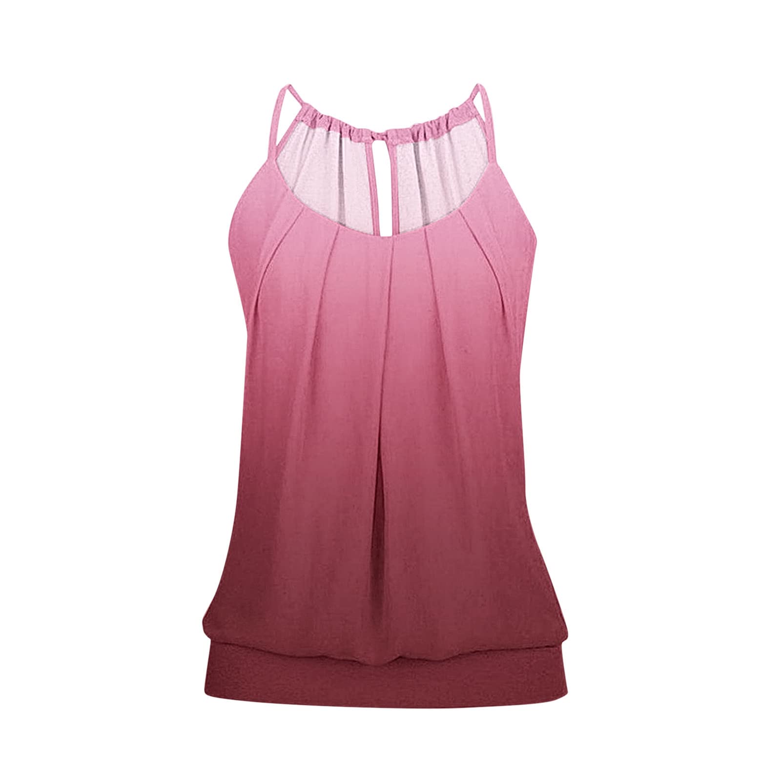 Women's Sleeveless Cross Back Loose Tank Top - Soft Wrinkle-Free Cami with O-Neck Design | Perfect for Summer, Yoga, Gym & Casual Wear