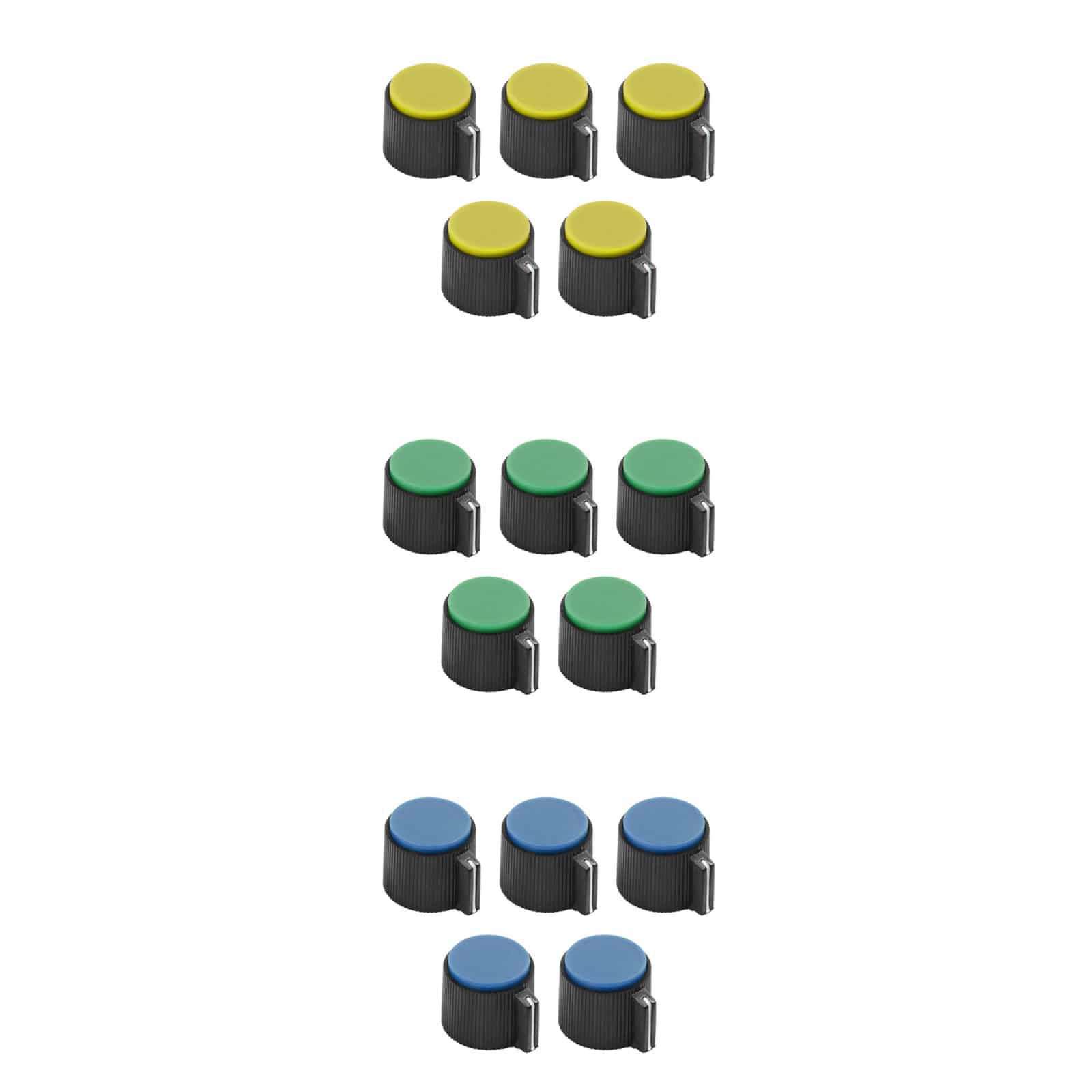 Anderson Five Pack Knob Set Replacement for Minelab Excalibur Metal Detector - Durable Control Knobs for Underwater & Beach Metal Detecting