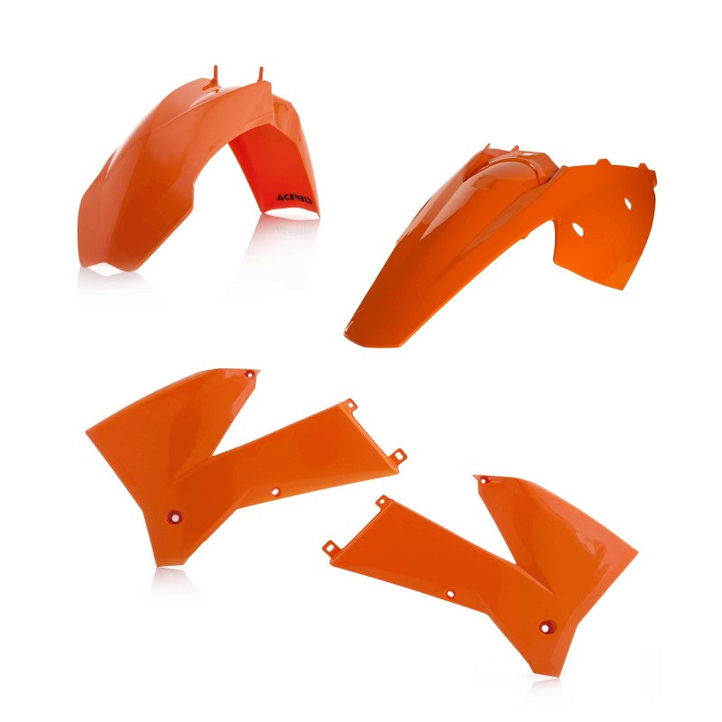 Acerbis Plastic Kit for 2005-2007 KTM EXC & 2006-2007 XC-W 200/525 - Orange | Dirt Bike Body Replacement Parts for Off-Road & Trail Riding