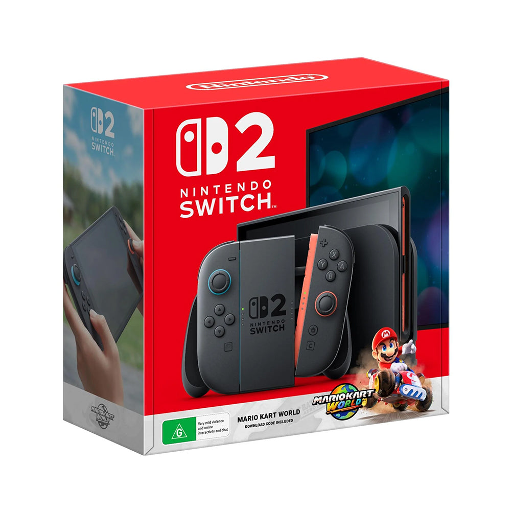Nintendo Switch 2 Console - Mario Kart World Bundle with Joy-Con Controllers | Portable Gaming System for Kids & Adults | Perfect for Travel, Parties & Family Game Nights