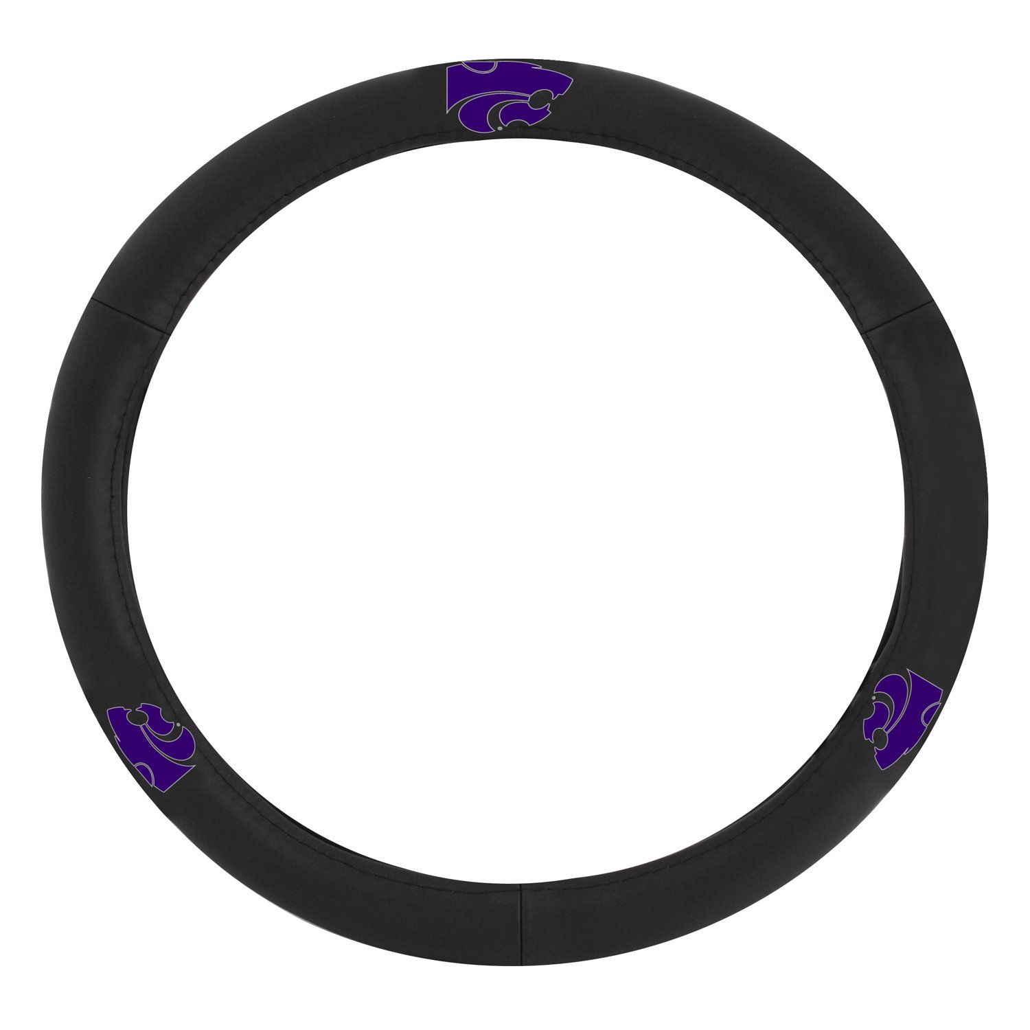 Premium Leather Steering Wheel Cover for Cars – Collegiate Kansas State Wildcats Design | SWC-911 | Comfort Grip & Anti-Slip | Perfect for Alumni, Fans & Game Day Enthusiasts