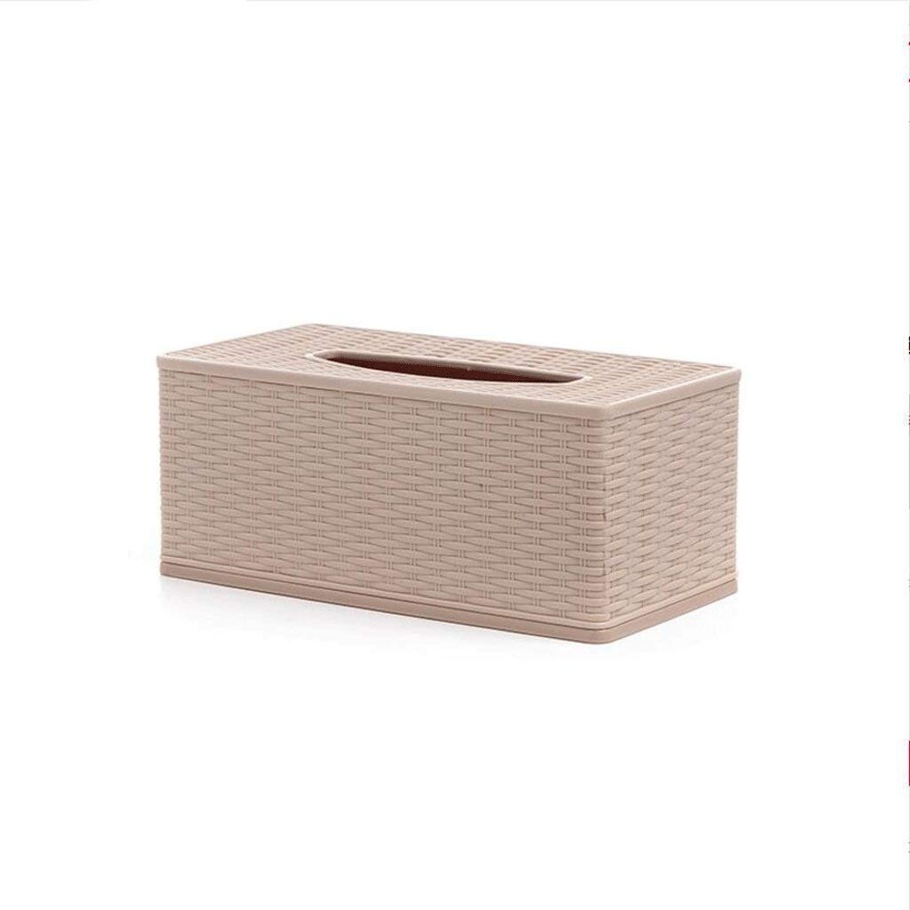 Modern Square Plastic Tissue Box Cover - Elegant Bathroom Vanity & Bedroom Decor for Nightstands, Dressers, Desks | Dustproof Facial Tissue Holder for Home & Office Use