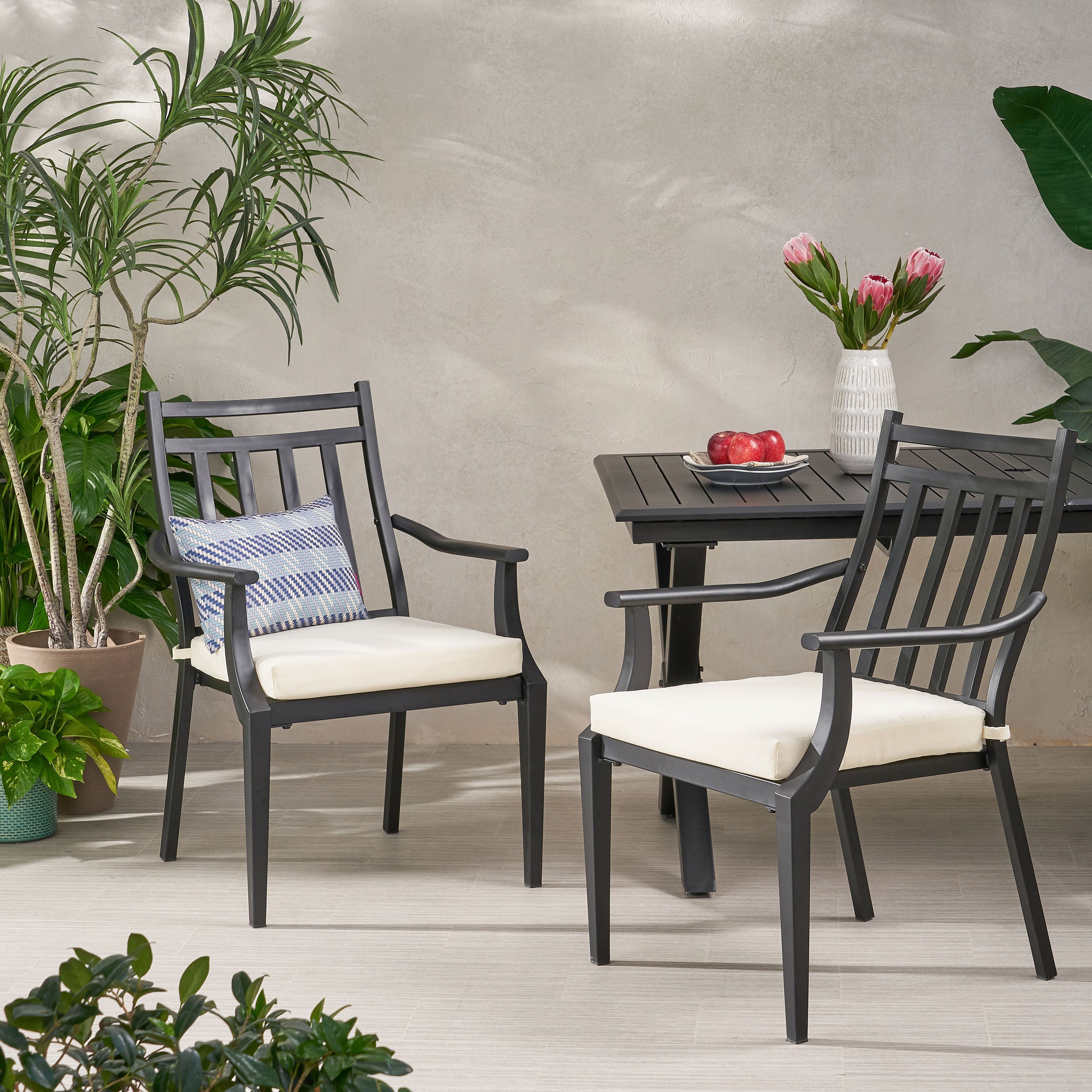 DELMAR Modern Dining Chair - Sturdy Wooden Kitchen Chair with Upholstered Seat - Comfortable & Stylish for Dining Room, Kitchen, or Breakfast Nook