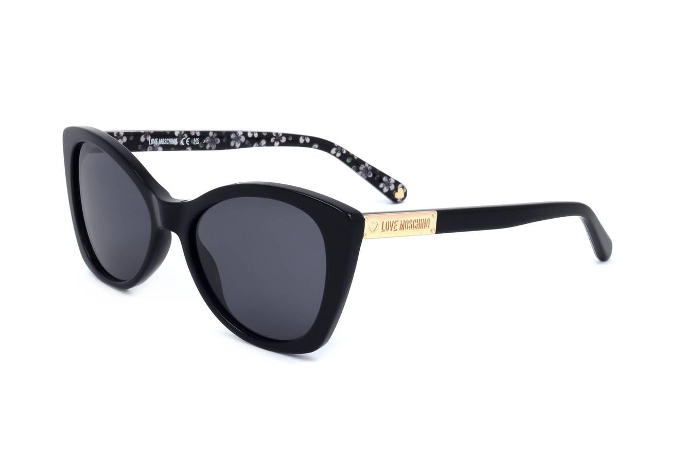 Love Moschino MOL031/S 807 BLACK 54/17/140 Women's Sunglasses - UV Protection, Fashionable & Lightweight for Outdoor Activities, Beach & Driving