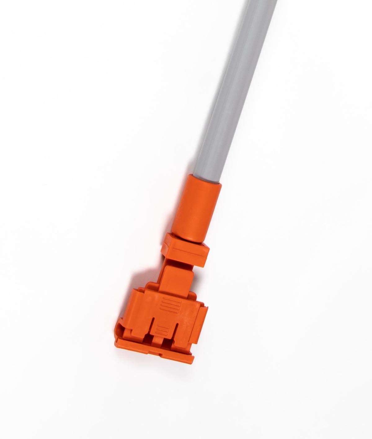 Dust Mop Frame Clip-On Connector with Plastic Handle (6-Pack) – 100% Made in USA – Ideal for Home Cleaning & Commercial Use
