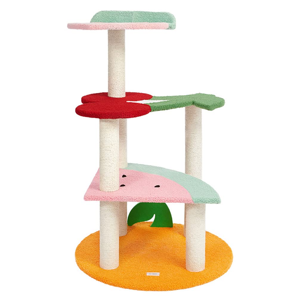 Premium Indoor Cat Tree with Sisal Scratching Post - Multi-Level Cat Climbing Tower with Jumping Platforms, Cat Apartment & Villa Furniture - Easy Assembly for Home, Living Room, or Bedroom - Perfect for Play, Exercise & Nap Spaces for Cats