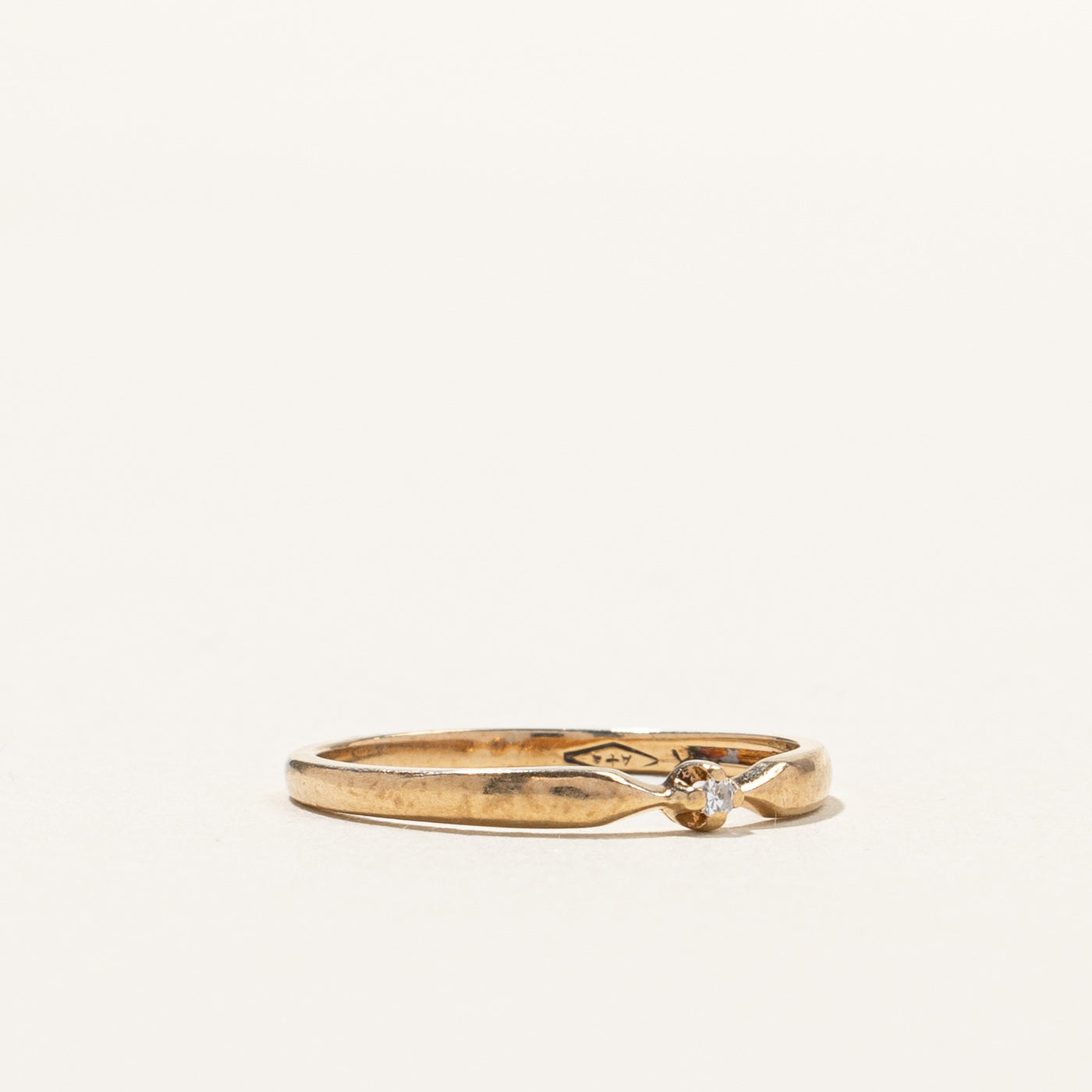 0.01ct Diamond Solitaire Ring for Women - Size 6 | Minimalist & Elegant Wedding Band, Promise Ring, Anniversary Gift | Perfect for Everyday Wear & Special Occasions