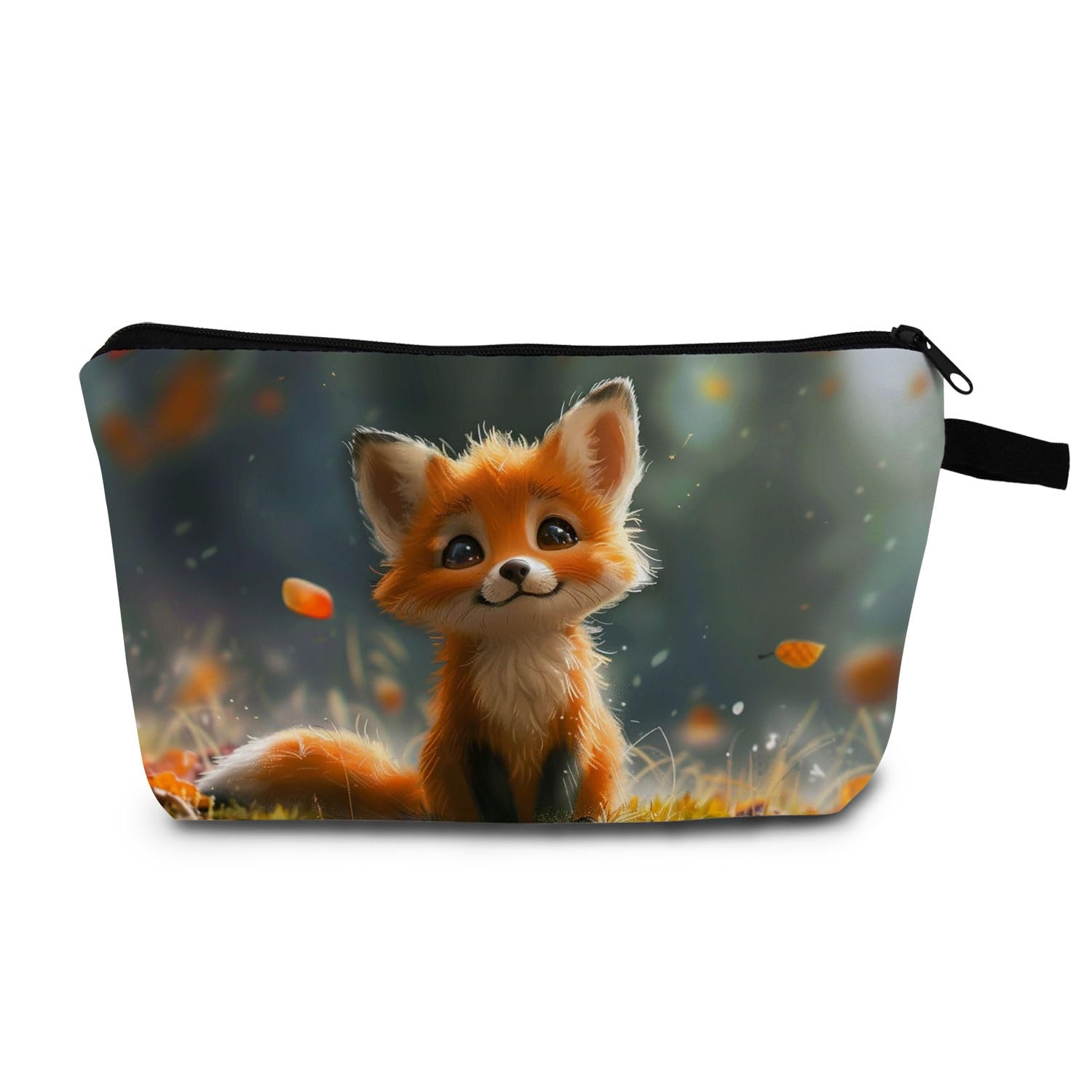 Cute Fox Makeup Bag for Women - Travel Toiletry Pouch for Cosmetics & Essentials