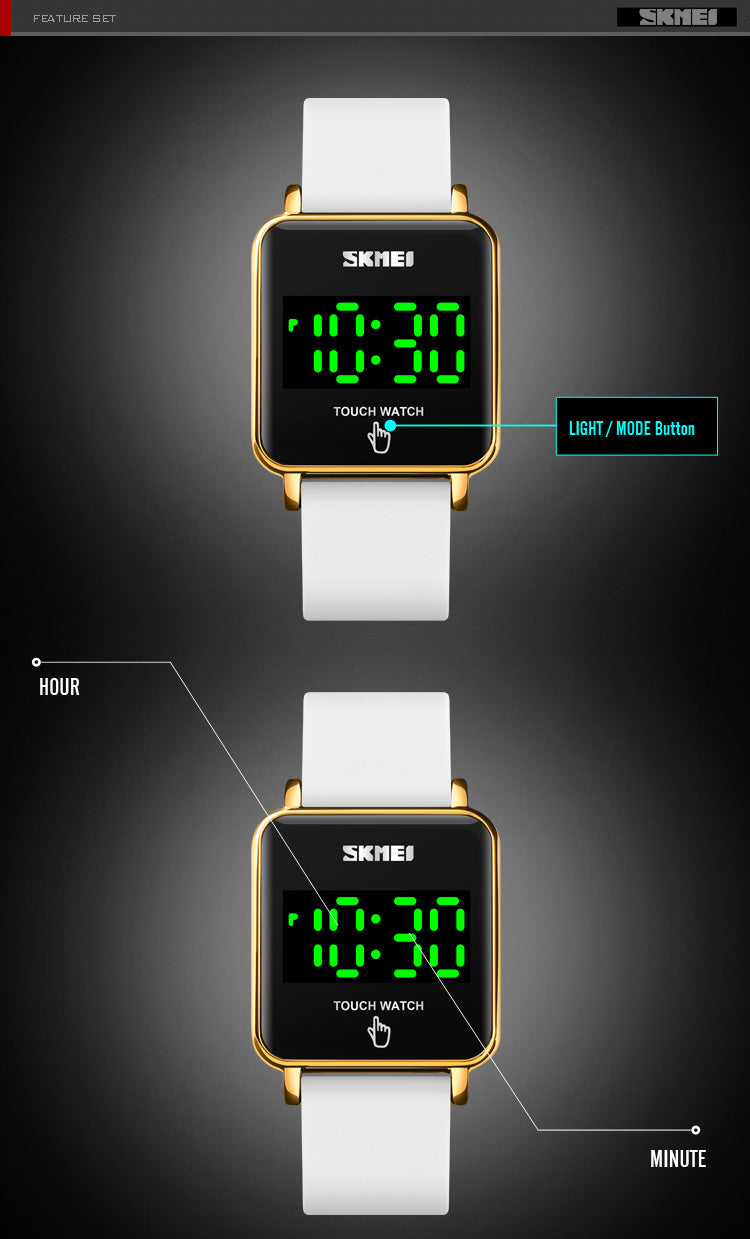 Smart Touch Screen Watch for Men & Women - Waterproof Fitness Tracker with Heart Rate Monitor - Perfect for Running, Swimming & Daily Activity Tracking