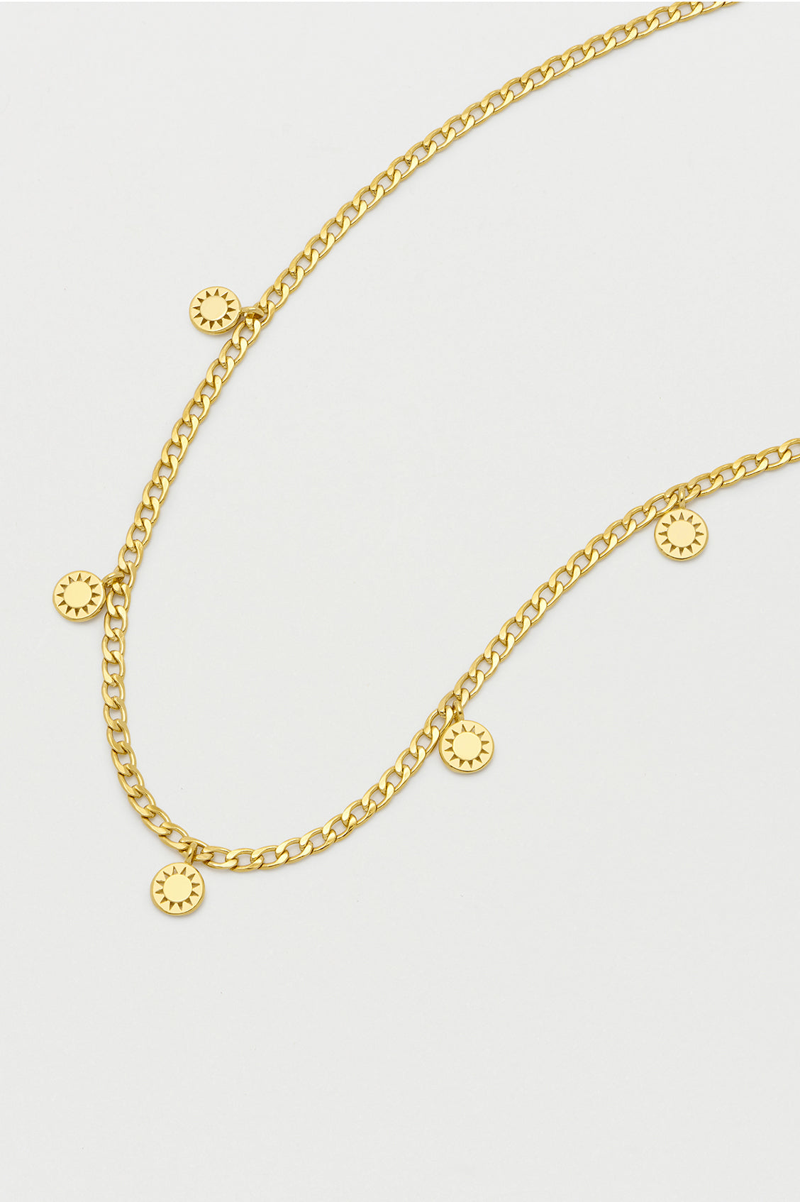 Sun Charms Necklace - Dainty Solar Pendant Jewelry for Women | Perfect for Beach Vacations, Summer Outfits & Boho Fashion